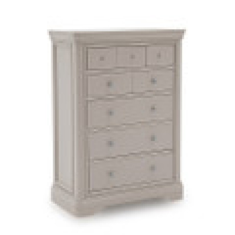 MABEL TALL CHEST 8 DRAWER TAUPE