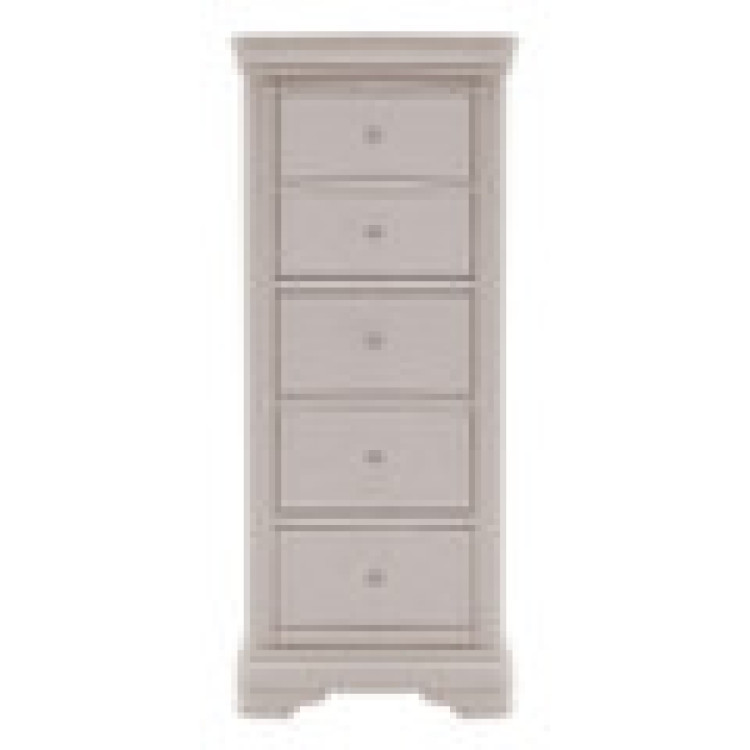 MABEL TALL CHEST 5 DRAWER TAUPE