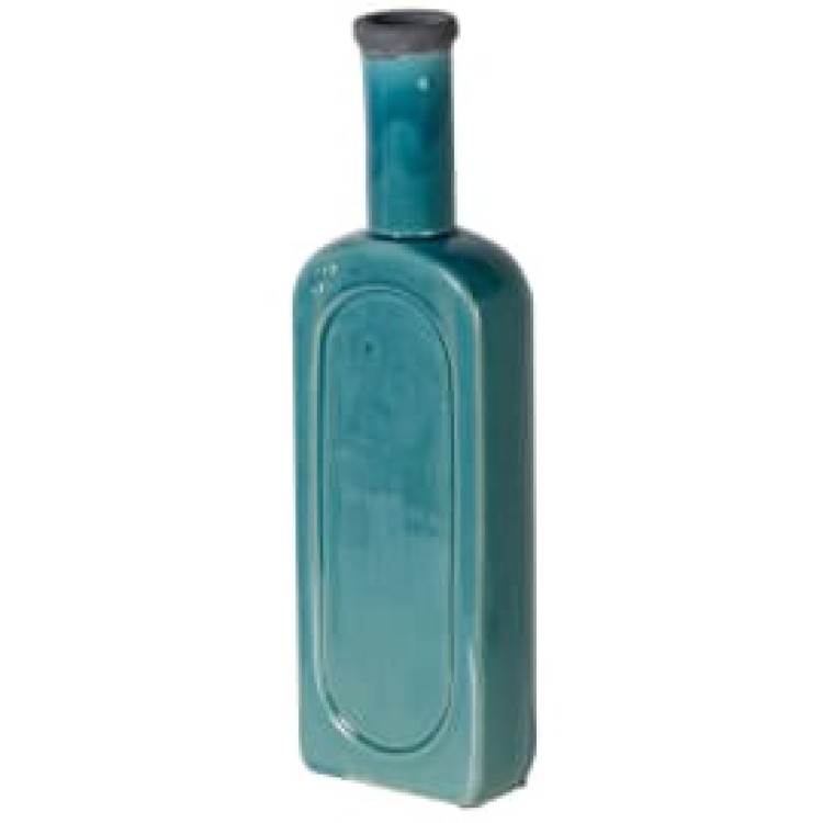 SDA051 LRG TURQUOISE BOTTLE VASE