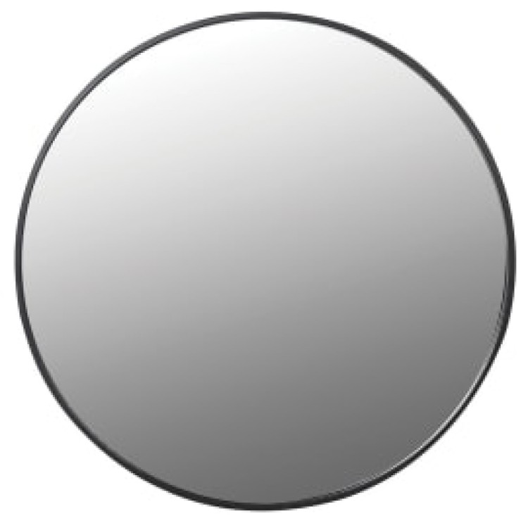 TOY179 BLACK ROUND MIRROR