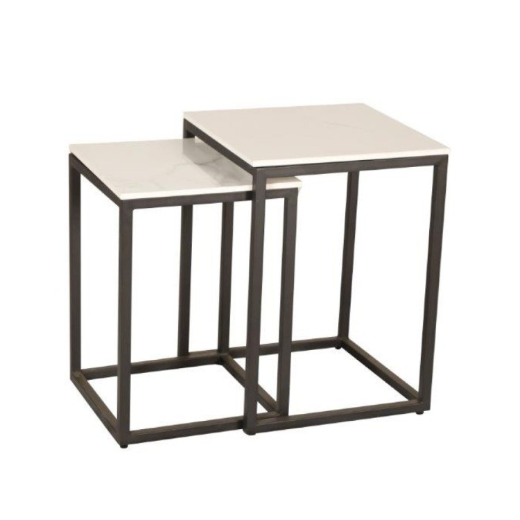 TW-1032T-2 WHT S/2 SIDE TABLES