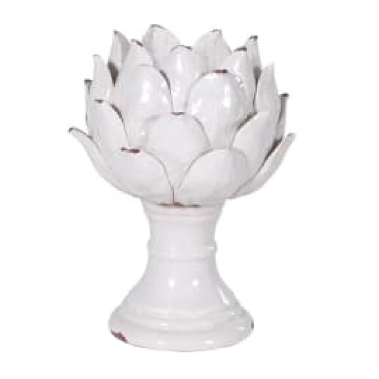 WGC144 CRM.DIST.FLOWER CANDLEHOLDER