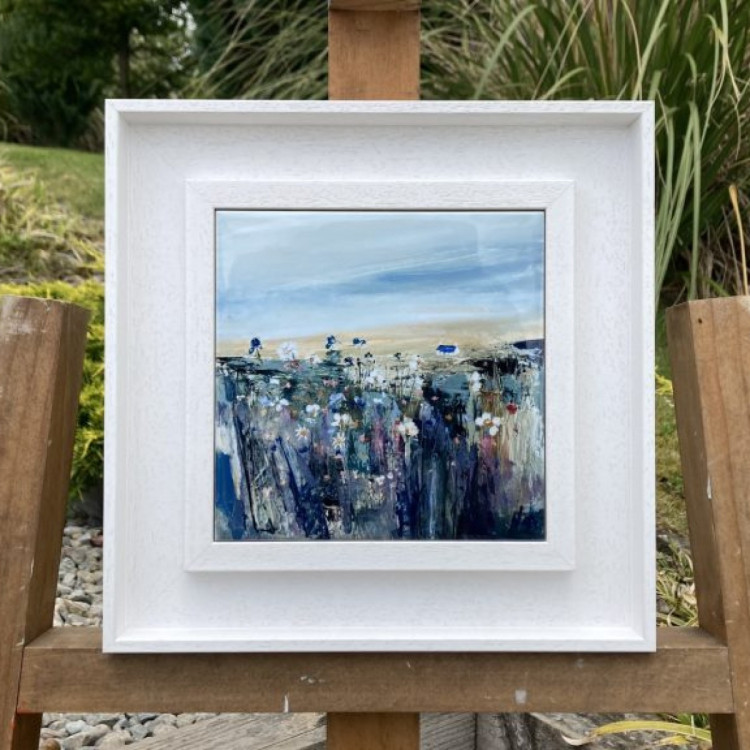 WILD FLOWERS WHITE FRAME